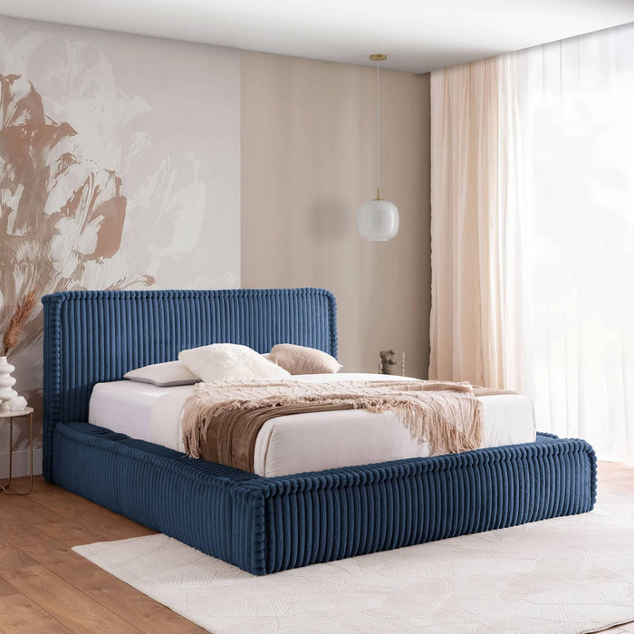 by fonQ Ruffle Bedframe - 160 x 200 cm - Blauw