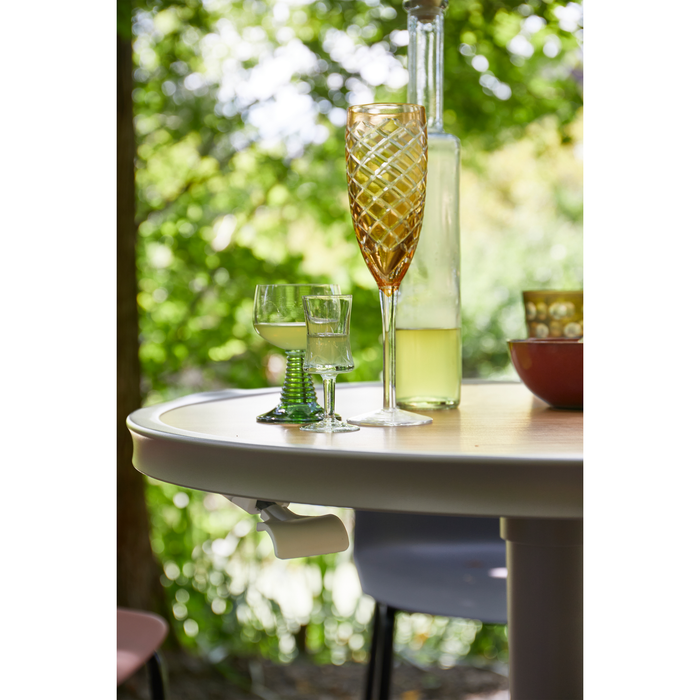 WOOOD Jeppe Hoogte Verstelbare Tuin Bartafel - Aluminium - Bruin|Grijs