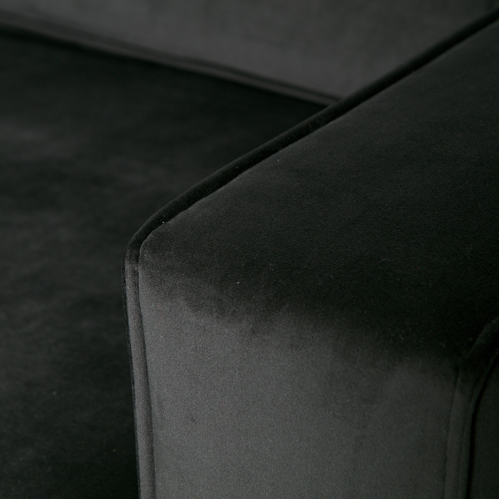 WOOOD Robin 2,5-Zits Bank - Fluweel - Grijs - 80x180x93