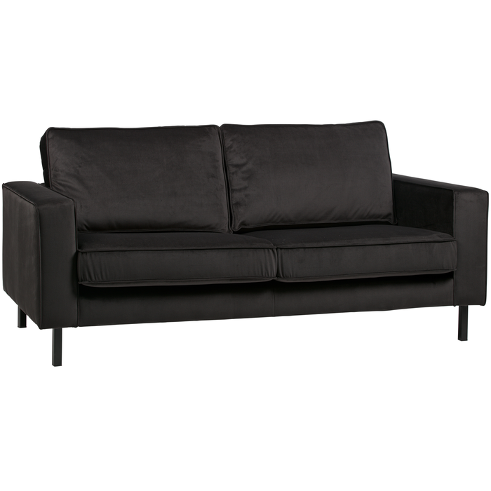 WOOOD Robin 2,5-Zits Bank - Fluweel - Grijs - 80x180x93