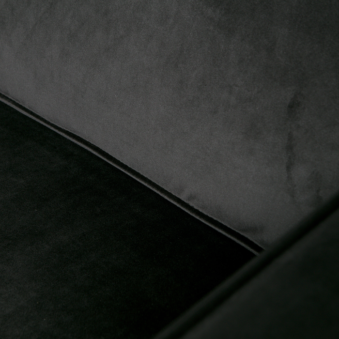 WOOOD Robin 2,5-Zits Bank - Fluweel - Grijs - 80x180x93