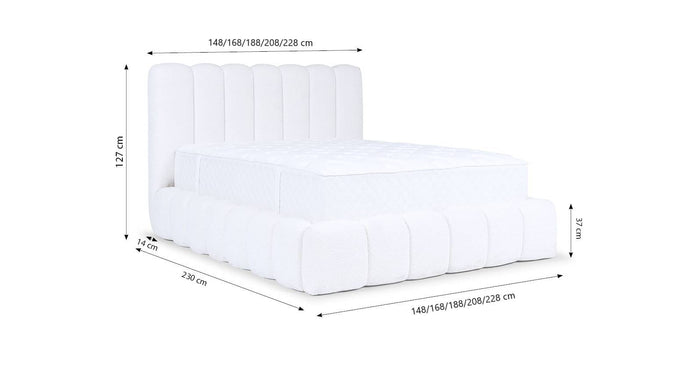 by fonQ Dawn Bedframe met Opbergruimte - 180 x 200 cm - Antraciet