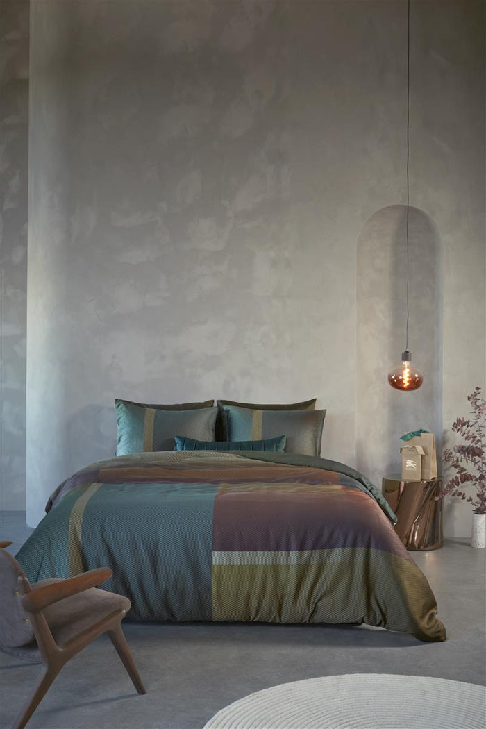 Kardol Sloane Square dekbedovertrek - 140x200|220 - Olijfgroen