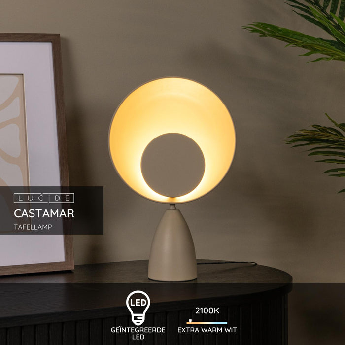 Lucide CASTAMAR Tafellamp - Taupe