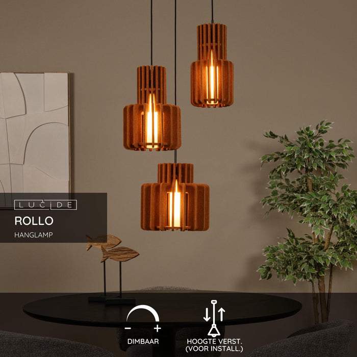 Lucide ROLLO Hanglamp - Terracotta