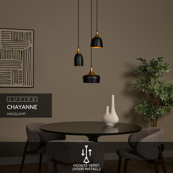 Lucide CHAYANNE Hanglamp - Zwart