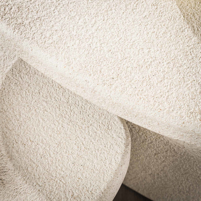 Giga Meubel - Salontafel Beige Set van 2 - 57x44x40cm - Composiet