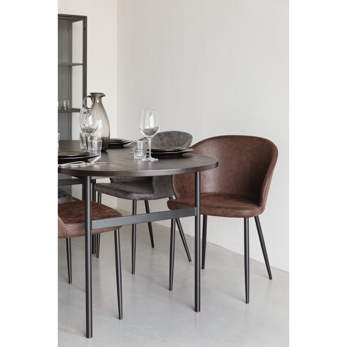 Housecraft Hadid Eetkamerstoelen Bruin - Set van 2