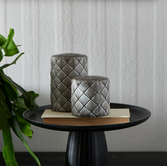 Riviera Maison Stompkaars wit, ruiten print - Padded (ØxH) 9.5x10