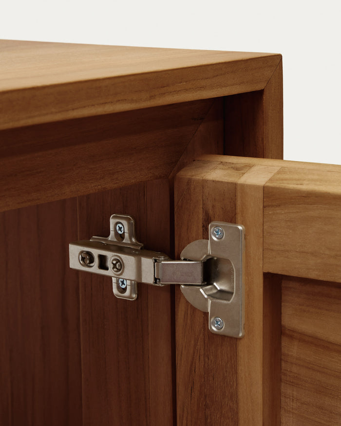 Kave Home - Badkamermeubel Kenta van massief teakhout met natuurlijke