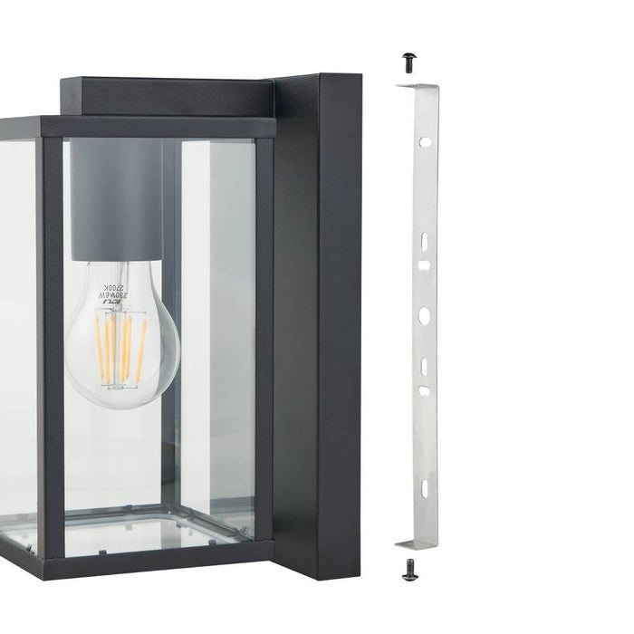 EGLO Budrone Wandlamp Buiten - E27 - 27 cm - Zwart