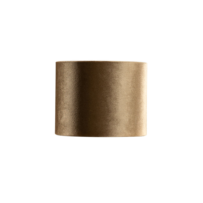 QAZQA Velours lampenkap brons met gouden binnenkant 18|18|14