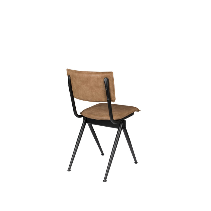 Dutchbone New Willow Eetkamerstoelen Bruin - Set van 2