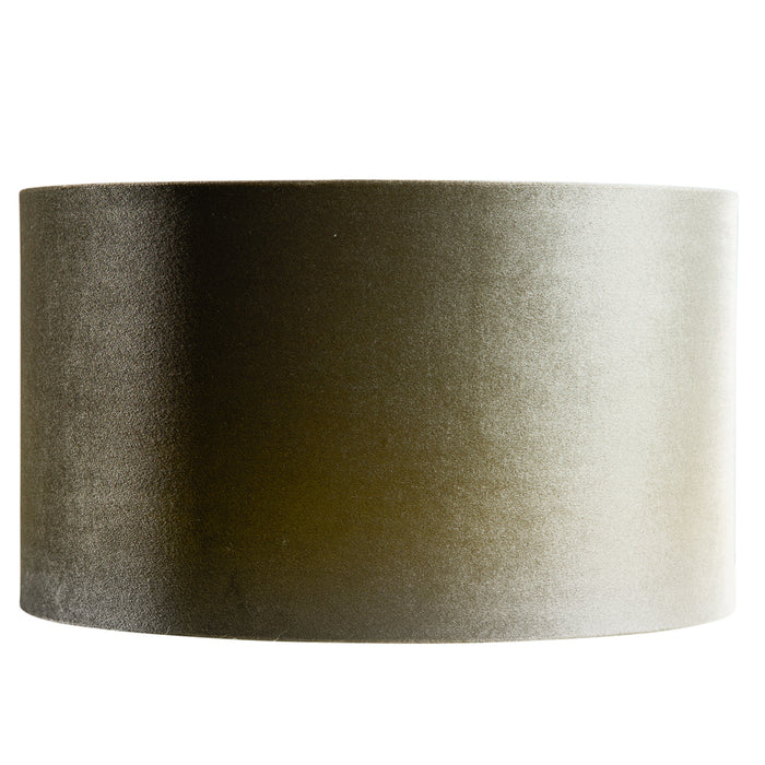 QAZQA Velours lampenkap groen met gouden binnenkant 35|35|20