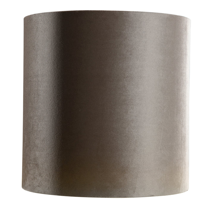 QAZQA Velours lampenkap taupe cilinder 40|40|40