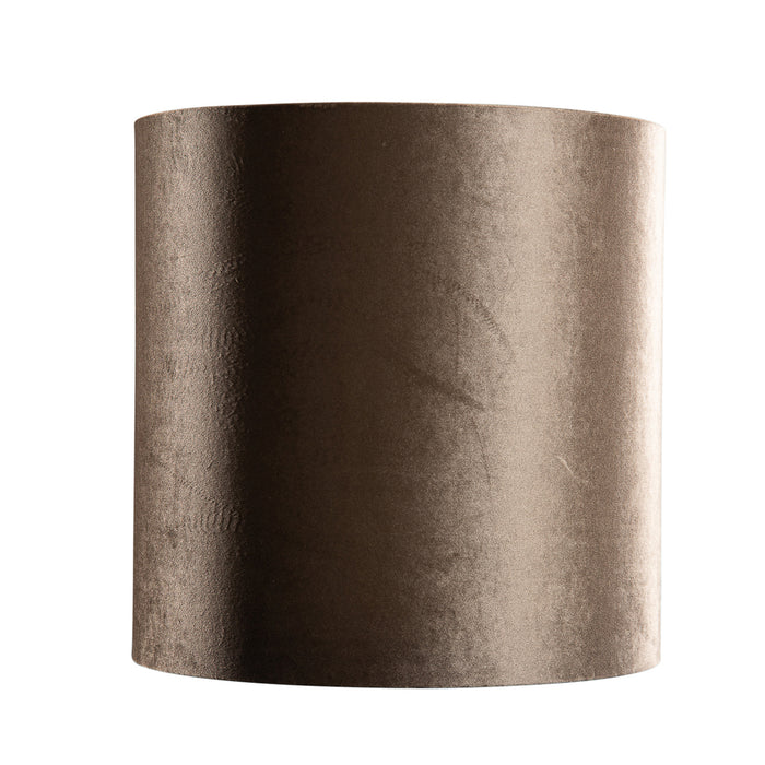 QAZQA Velours lampenkap bruin met gouden binnenkant 40|40|40