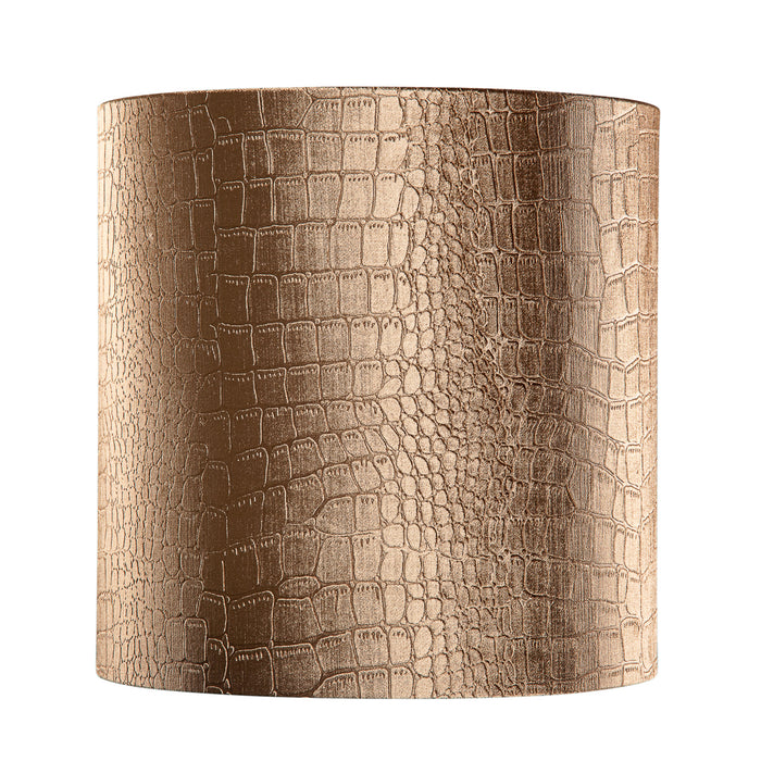 QAZQA Velours lampenkap krokodil dessin met gouden binnenkant