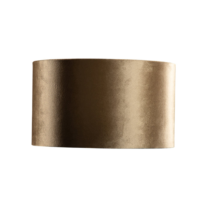 QAZQA Velours lampenkap brons met gouden binnenkant 35|35|20