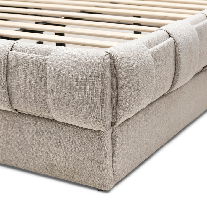 Rivièra Maison - Luxueus Bedframe in Fabulous Flax van 100% linnen en 215x188 cm