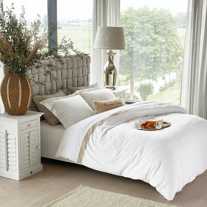 Rivièra Maison - Luxueus Bedframe in Fabulous Flax van 100% linnen en 215x188 cm