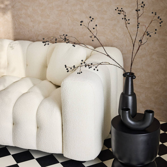 sweeek - 2-zitsbank, bekleed met bouclé textuur