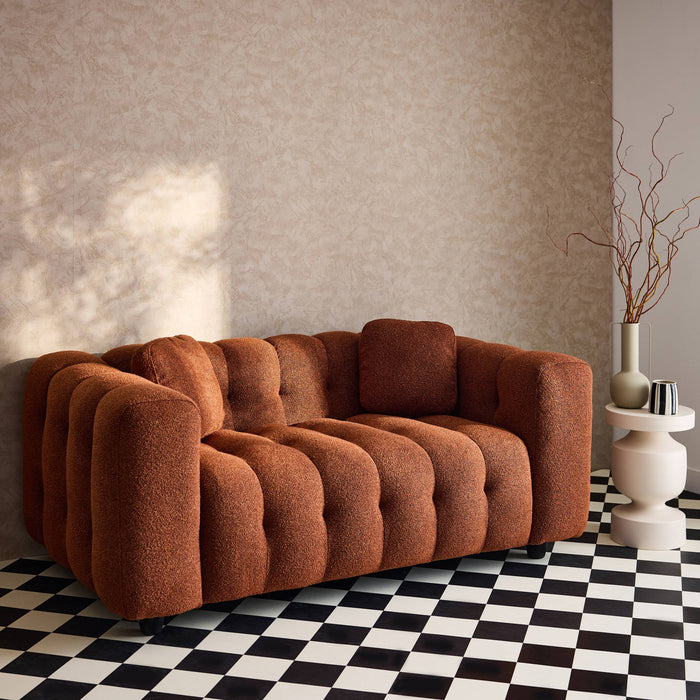 sweeek - 2-zitsbank, bekleed met bouclé textuur