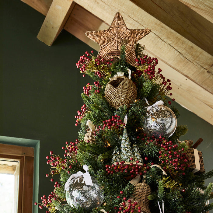 Riviera Maison Kerstboomdecoratie Rustic Rattan Star Tree Naturel