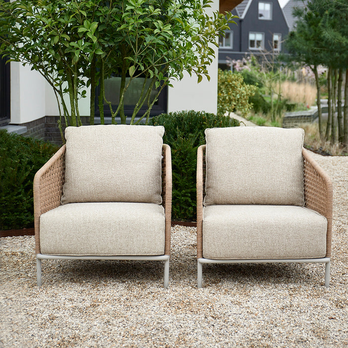 Riviera Maison Tuinstoel buiten - Sanur Outdoor Lounge Chair - Beige
