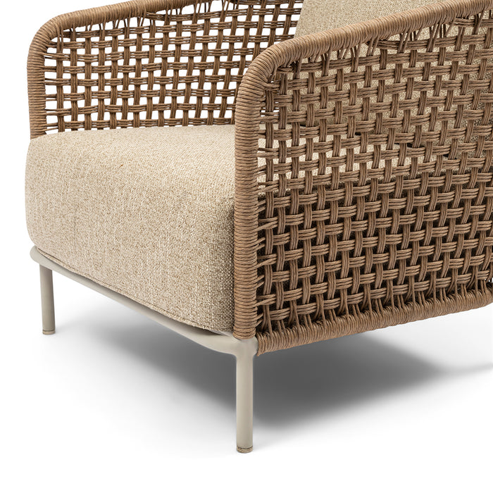 Riviera Maison Tuinstoel buiten - Sanur Outdoor Lounge Chair - Beige