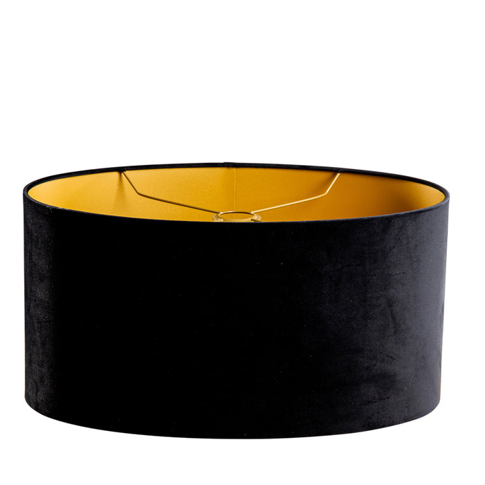 QAZQA Velours lampenkamp zwart ovaal 50|33|25