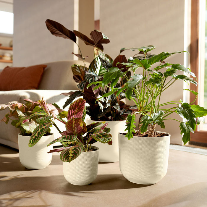 Elho Jazz Rond 35 - Wit - L 35 x B x H 32 cm - Binnen - 100% gerecycled