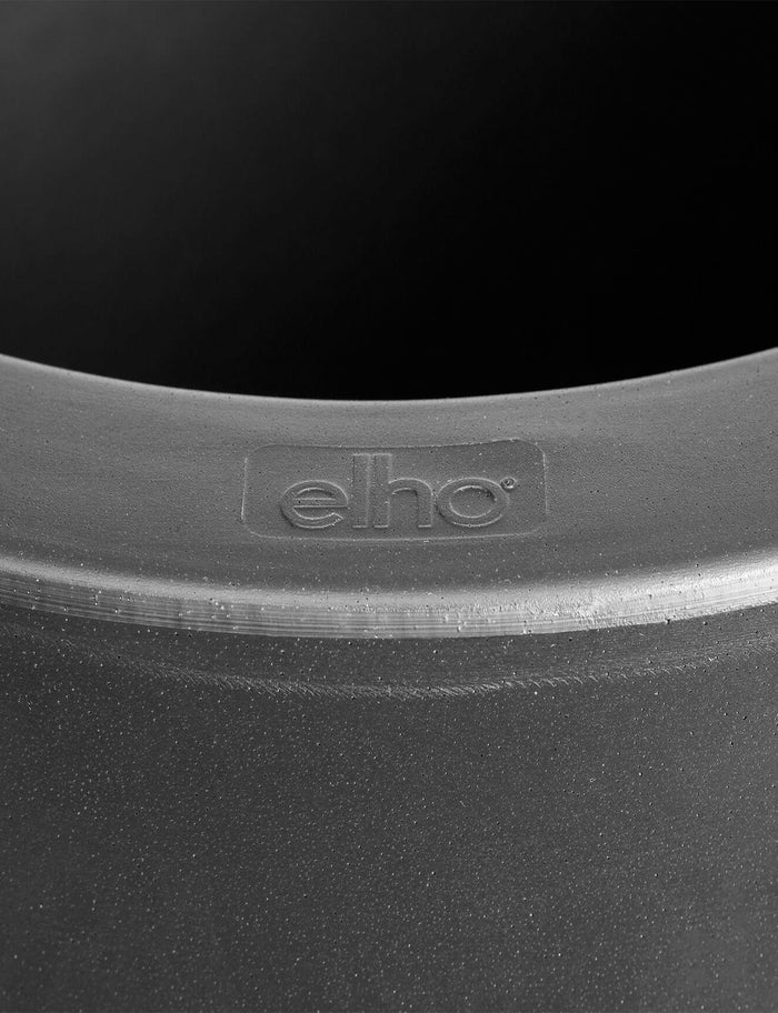 Elho Pure Cilinder Wheels 40 - Zwart - L 40 x B x H 40 cm - Balkon, Binnen en Buiten - 100% gerecycled