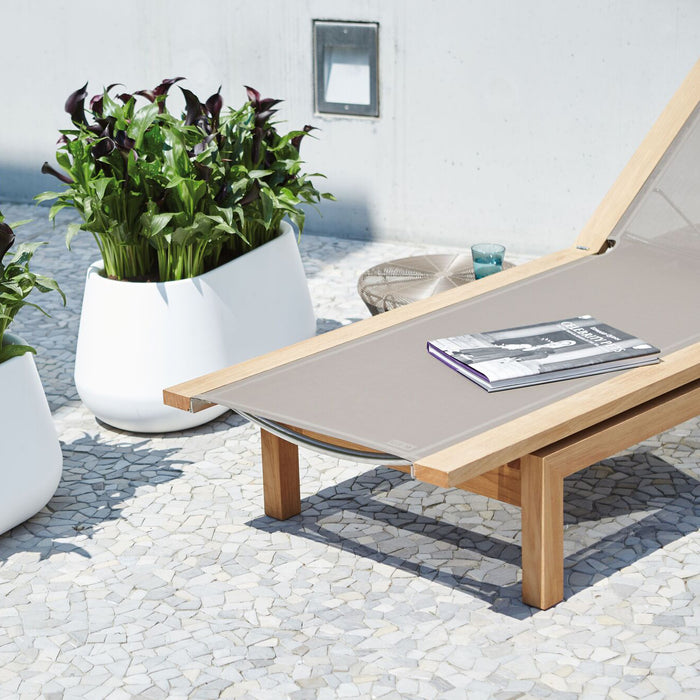 Elho Pure Cone Long Wheels 75 - Wit - L 74 x B x H 36 cm - Binnen en Buiten - 100% gerecycled