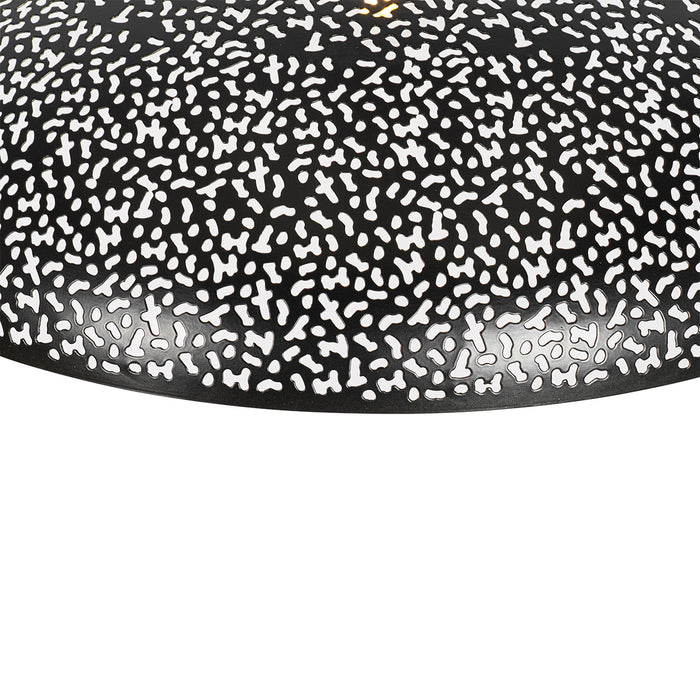 QAZQA Oosterse hanglamp zwart met goud 60 cm - Japke