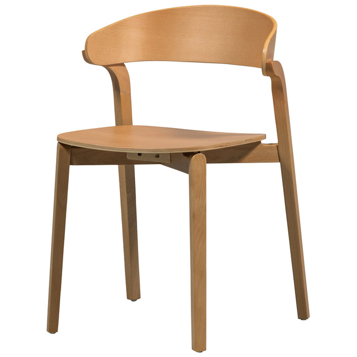 WOOOD Cras Eetkamerstoelen - Naturel - Set van 2
