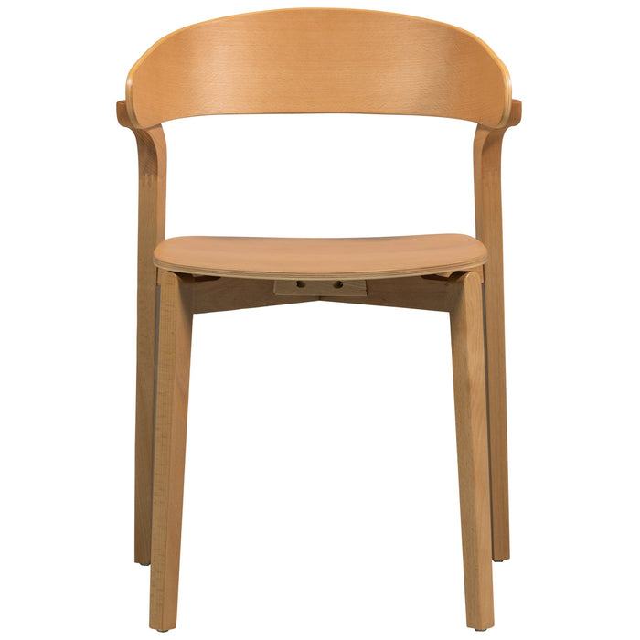 WOOOD Cras Eetkamerstoelen - Naturel - Set van 2