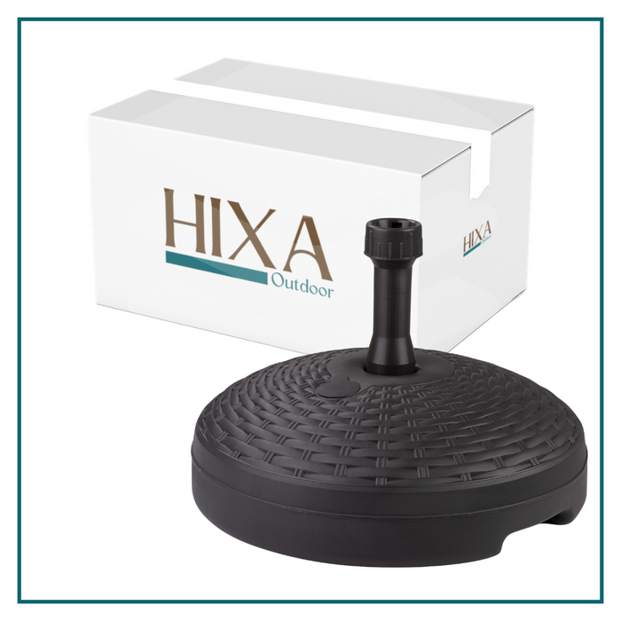 HIXA Aktive Parasolvoet Vulbaar Rotan Antraciet 20 KG 45x30cm