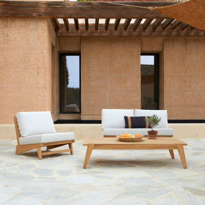 Tikamoon - Lage tuintafel Olia van teakhout