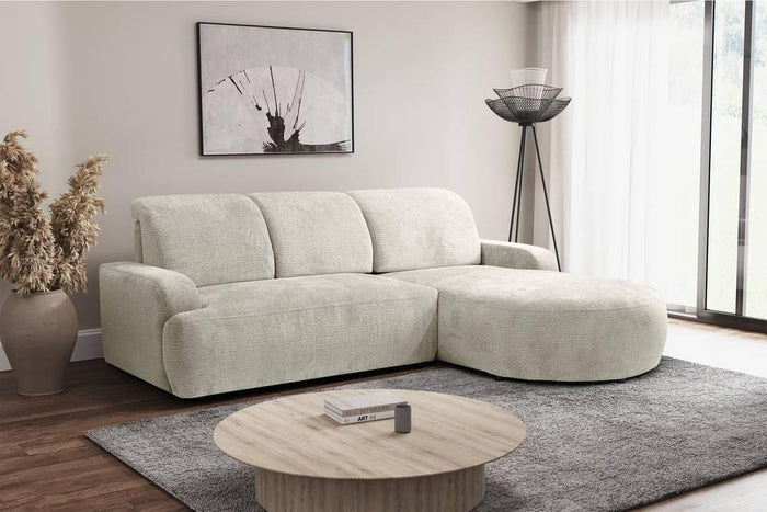 NADUVI Collection Hoekbank Alma rechts met slaapfunctie