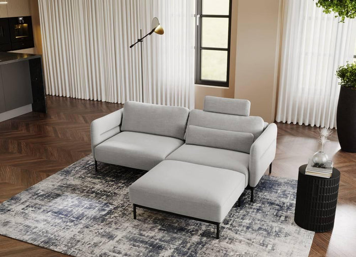 NADUVI Collection 3-zitsbank Selene met poef