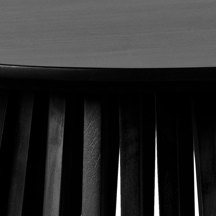 Lewis & Loft Salontafel Levi - FSC® mangohout - Rond ⌀70 - Zwart