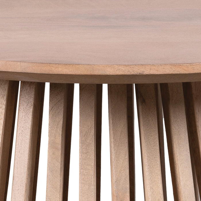 Lewis & Loft Salontafel Levi - FSC® mangohout - Rond ⌀70 - Naturel