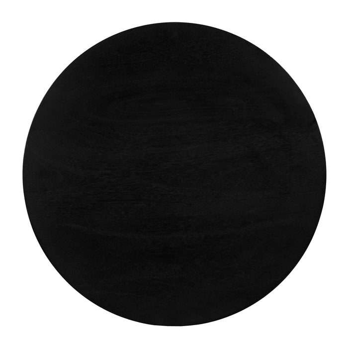 Lewis & Loft Bijzettafel Levi - FSC® mangohout - Rond ⌀50 - Zwart