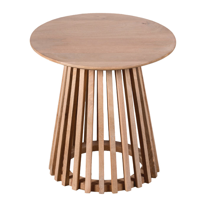Lewis & Loft Bijzettafel Levi - FSC® mangohout - Rond ⌀50 - Naturel