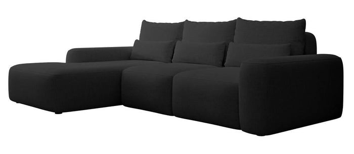 NADUVI Collection Hoekbank met slaapfunctie Calvados links chenille