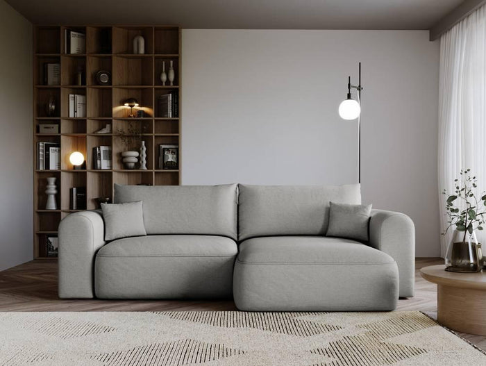 NADUVI Collection Hoekbank met slaapfunctie Salvatore chenille