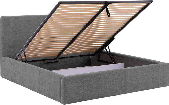 Goossens Bedframe Mysen Storage - 180 x 200 - Stof fijn geweven