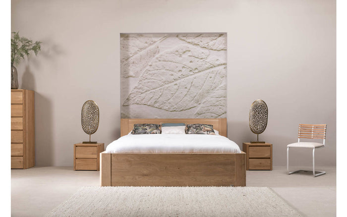 Goossens Bedframe Bibi - 140 x 210 - Eiken naturel - Hout