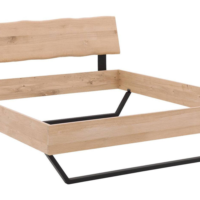 Goossens Bedframe Slade, Bedframe 160 x 210 cm hoofdbord organisch