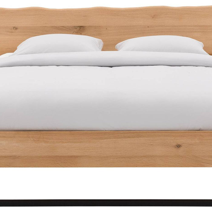 Goossens Bedframe Slade, Bedframe 180 x 220 cm hoofdbord organisch